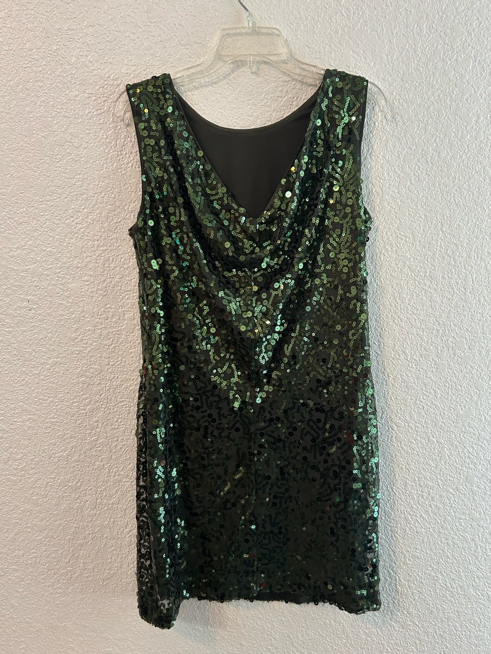 Jessica Simpson Emerald Green Sequin Mini Dress Homecoming Party Dress Size 8 - Picture 2 of 6